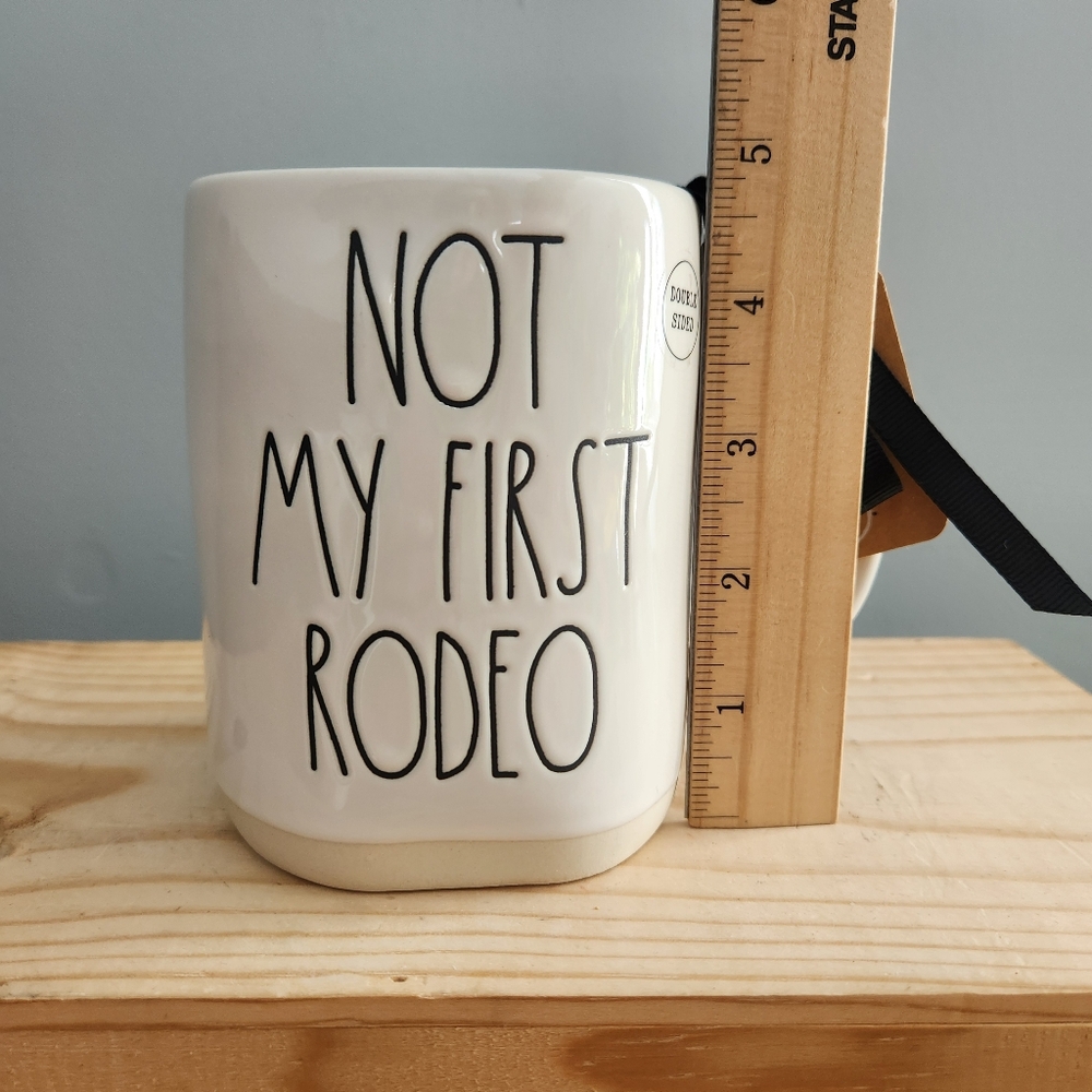 Rae Dunn Not My First Rodeo Horse Double-sided Ceramic Mug NWT - Picture 14 of 15